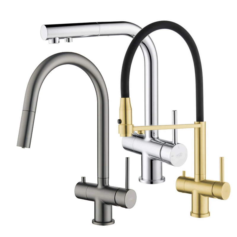 W kategorii &quot;Baterie kuchenne&quot; przedstawiamy doskonałej jakości, estetyczne baterie, umożliwiające korzystanie zarówno z wody sieciowej, jak i filtrowanej. Dzięki ich zastosowaniu, nie ma konieczności montowania osobnej wylewki. Zapraszamy tak