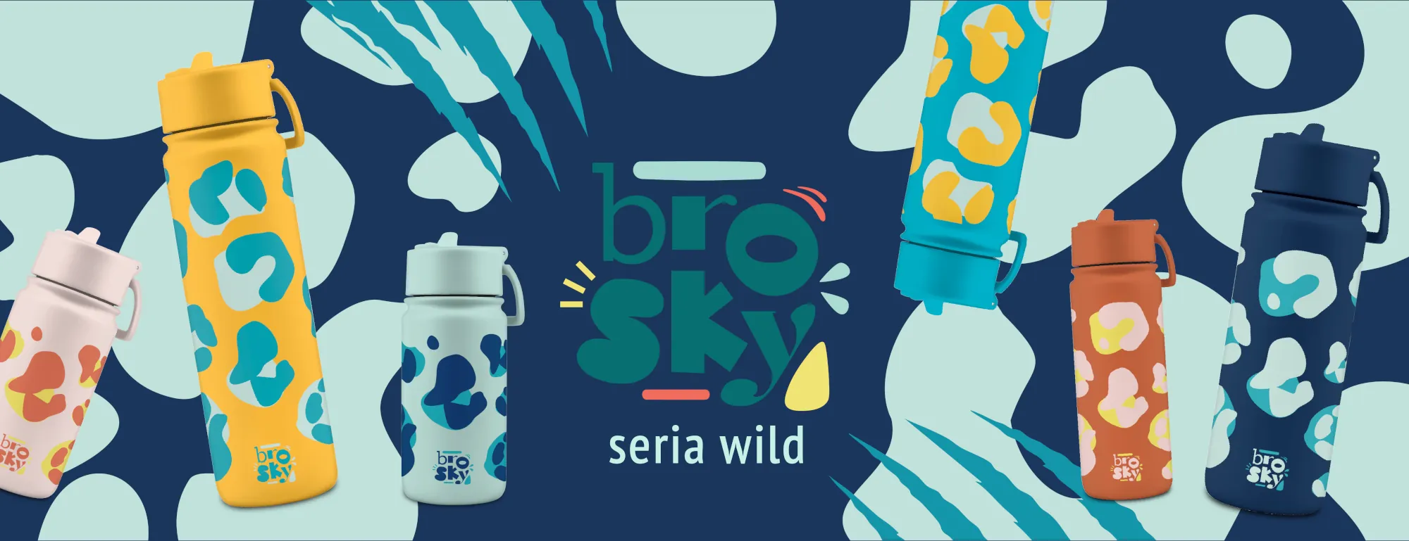 Butelki na wode Brosky seria Wild