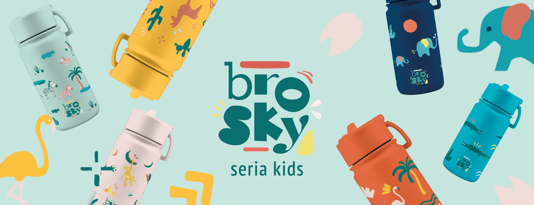 Butelki na wode dla dzieci Brosky Kids