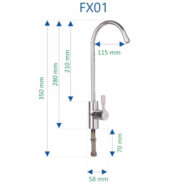 Supreme FX01 Pojedyncza wylewka do wody filtrowanej