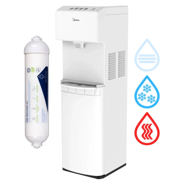 Midea JS1844S WHITE Wolnostojący dystrybutor wody filtrowanej