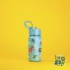 Brosky Pattern Stalowa butelka na wodę w kolorze morskim 450ml