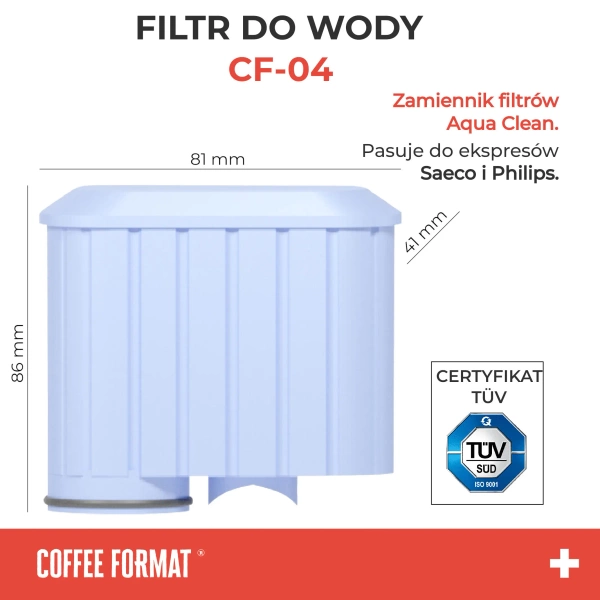 Coffee Format CF-04 Filtr do ekspresu do kawy - zamiennik Saeco AquaClean