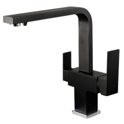 Blue Water Taupo 44 Czarna Trójdrożna bateria kuchenna