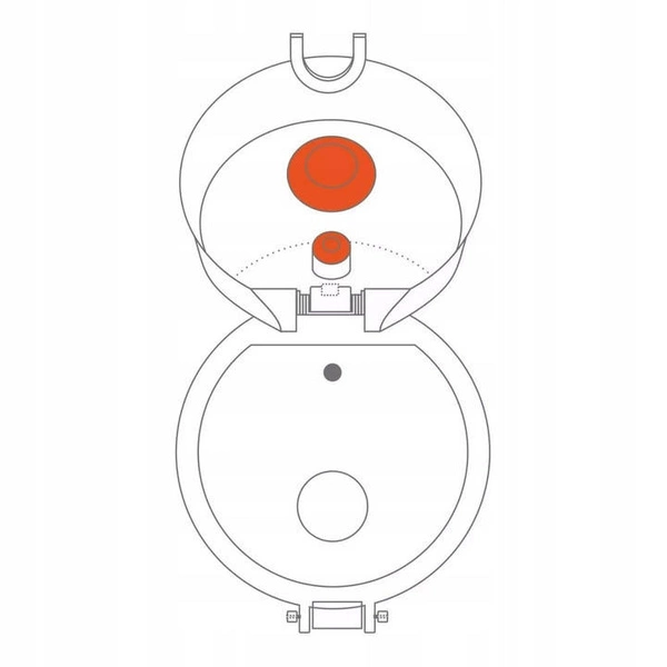 ION8 Niebieska butelka na wodę z miarką motywacyjną 1000 ml