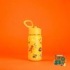 Brosky Pattern Stalowa butelka na wodę w kolorze żółtym 450ml