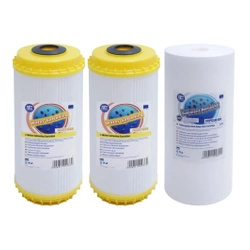 Aquafilter HHBB10B Komplet 3 wkładów zmiękczających do systemu filtrowania wody