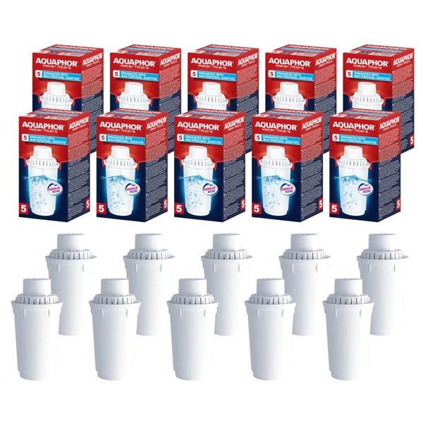 Aquaphor B5 Wkład do dzbanka filtrującego do średnio twardej wody 10 sztuk