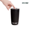 Coffee Format Czarny kubek termiczny z motywem smoka 350 ml