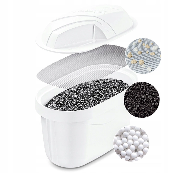 Wessper FutureFlow AquaMax Czarny dzbanek filtrujący z licznikiem 3l