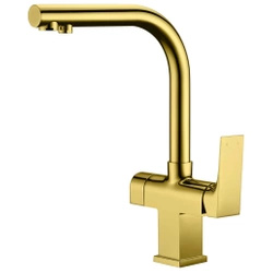 Blue Water Sora Złota Trójdrożna bateria kuchenna