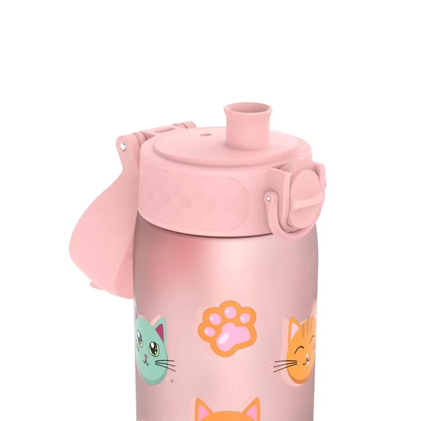 ION8 Różowa butelka na wodę w kotki 500 ml