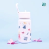 Brosky Kids Różowa butelka na wodę dla dzieci we wróżki i księżniczki 450ml