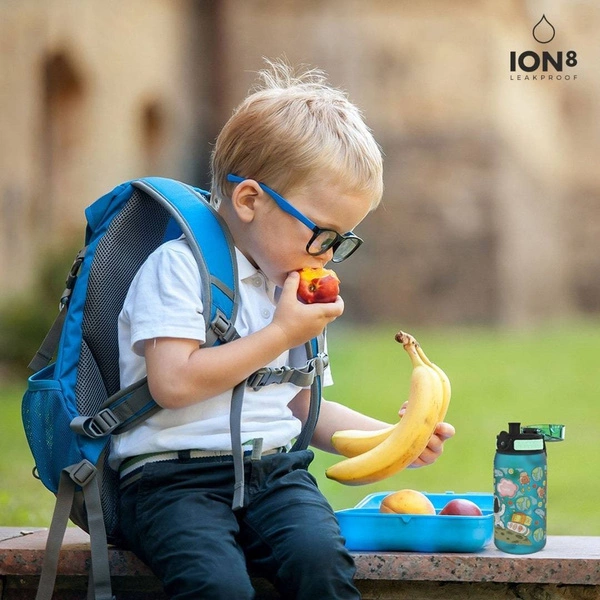 ION8 Różowa butelka na wodę w kotki 500 ml