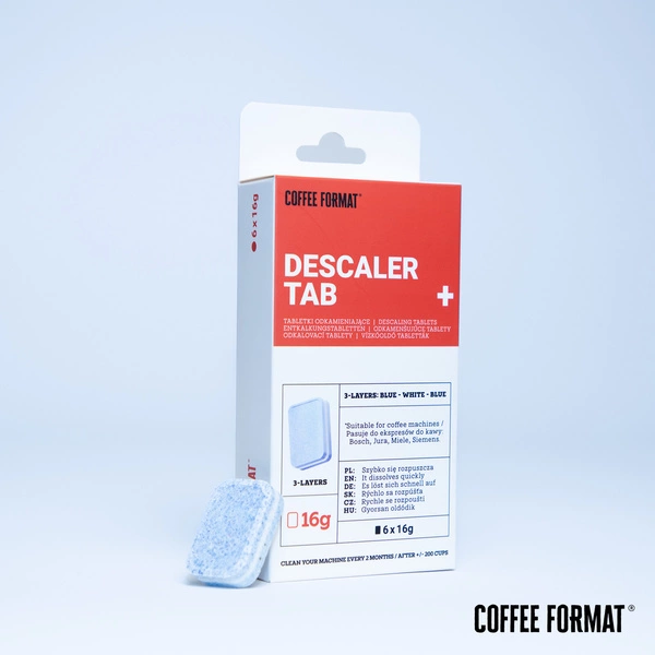 Coffee Format Descaler Tab+ 6x16g Tabletki do odkamieniania ekspresów do kawy