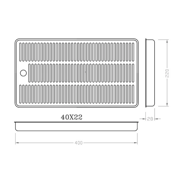 Mantis Kolumna z 3 nalewakami i tacką ociekową