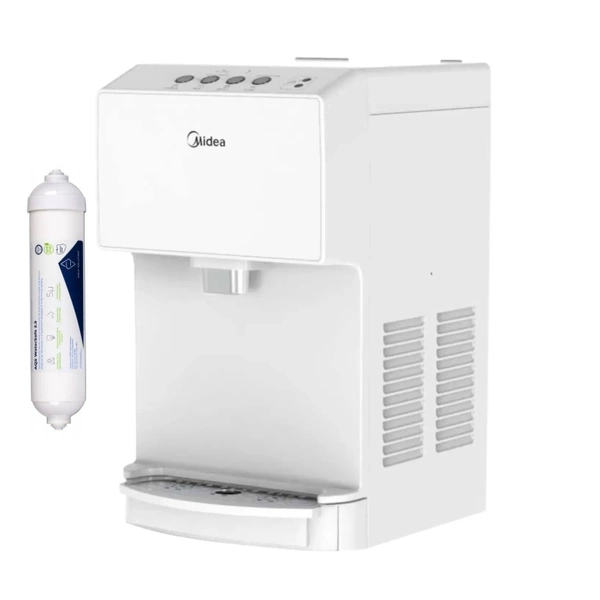 Midea JS1844T WHITE Nablatowy dystrybutor wody + filtr wody AQS Watersafe 2.5