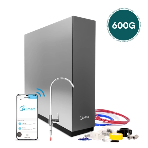 Midea 600GPD RO5 Filtr odwróconej osmozy z wkładami na 2 lata