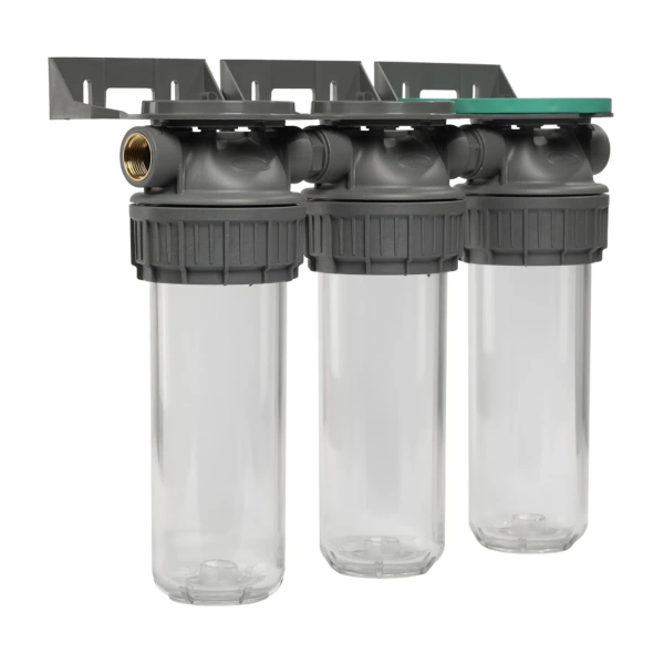 Ecosoft 3P ECO TRIPLEX Potrójny korpus narurowy 9¾" z przyłączem ¾"