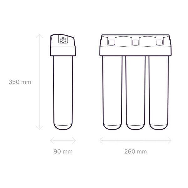 Aquaphor Kryształ H Kuchenny filtr wody z dodatkowymi wkładami