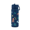 Brosky Pattern Stalowa butelka na wodę w kolorze ciemnoniebieskim 550ml