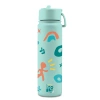 Brosky Pattern Stalowa butelka na wodę w kolorze miętowym 680ml