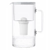 Wessper AquaClassic Crystalline 3L Szary szklany dzbanek filtrujący z 3 wkładami