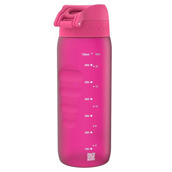 ION8 Różowa butelka na wodę z miarką 750 ml