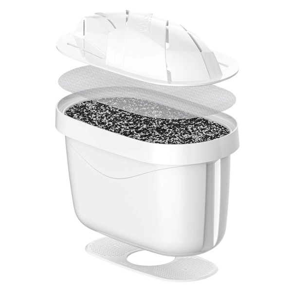 Wessper AquaMax Crystalline 3L Czarny szklany dzbanek filtrujący z 6 wkładami