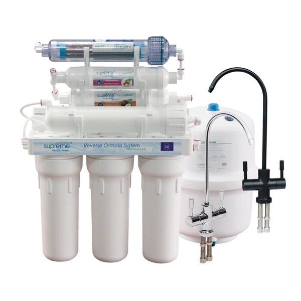 Supreme RO7 Premium Siedmiostopniowy filtr odwróconej osmozy z czarnym kranem