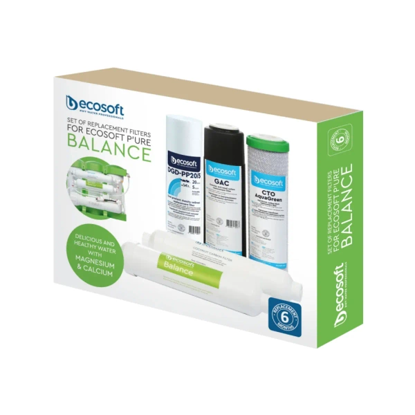 Ecosoft Pure Balance Zestaw 5 wkładów do filtra osmozy