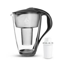 Dafi CRYSTAL LED 2L Czarny szklany dzbanek filtrujący z 1 wkładem