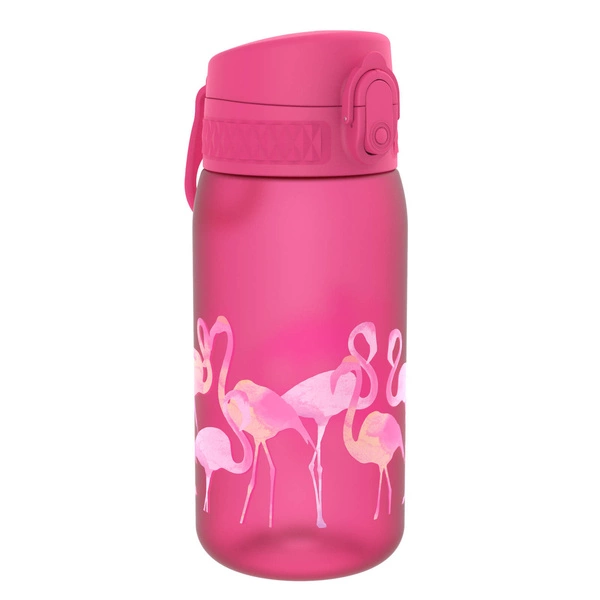 ION8 Różowa butelka na wodę we flamingi 350 ml