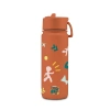 Brosky Pattern Stalowa butelka na wodę w kolorze ceglanym 550ml