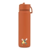 Brosky Abstract Ceglasta stalowa butelka termiczna ze słomką 680 ml