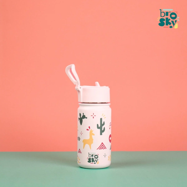 Brosky O. Różowy bidon termiczny na wodę 450 ml