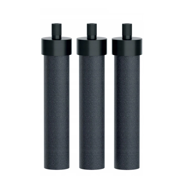 Wessper ActiveMax Clarti Glass Błękitna szklana butelka filtrująca z dodatkowymi wkładami 0,68l