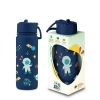 Brosky Kids Granatowa butelka na wodę dla dzieci w motyw kosmosu 550 ml