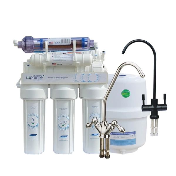 Supreme RO7 Siedmiostopniowy filtr odwróconej osmozy z czarnym kranikiem