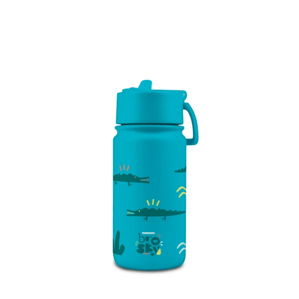 Brosky Kids Morska butelka na wodę dla dzieci w krokodyle 450ml
