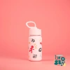 Brosky Pattern Stalowa butelka na wodę w kolorze różowym 450ml