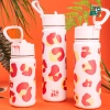 Brosky Wild Różowy bidon na wodę z nadrukiem 450 ml