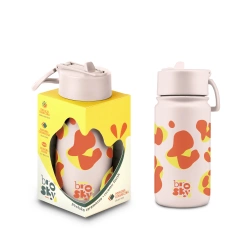 Brosky Wild Różowy bidon na wodę z nadrukiem 450 ml