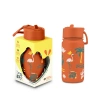 Brosky Kids Ceglana butelka na wodę dla dzieci we flamingi 450ml