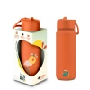 Brosky O. Ceglasty bidon na wodę ze słomką 550 ml