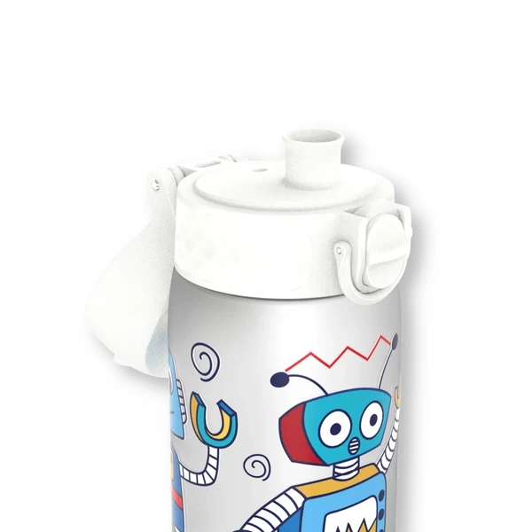 ION8 Przezroczysta butelka na wodę dla dzieci w roboty 500 ml