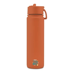 Brosky Basic Stalowa butelka na wodę w kolorze ceglastym 680ml