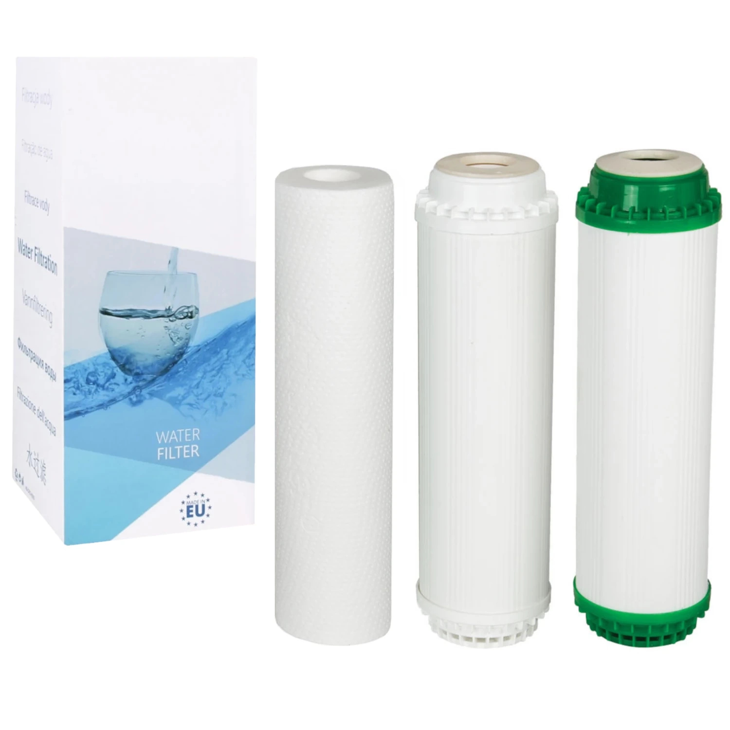 Aquafilter FP3-K1-CRT Zestaw 3 wkładów do filtra wody