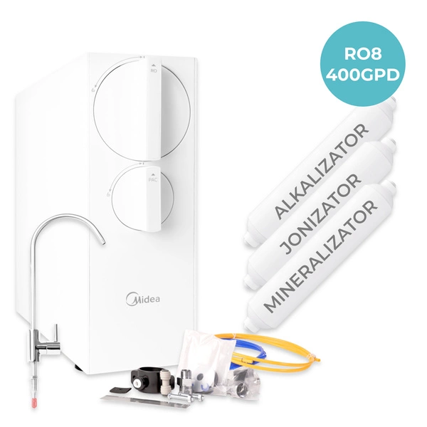 Midea 400GPD RO8 Filtr odwróconej osmozy jonizatorem i alkalizatorem