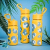 Brosky Wild Żółty bidon na wodę z nadrukiem 450 ml